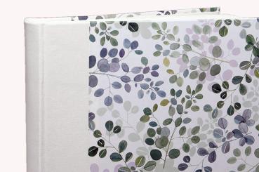 Photo album with eucalyptus leaves